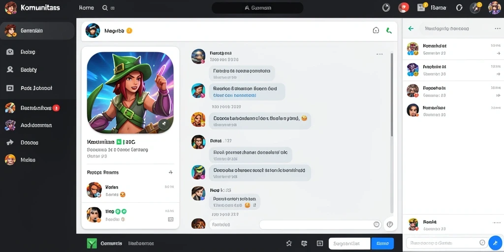 Fitur sosial yang memungkinkan interaksi antar pemain.